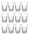 Copo De Vidro 350ml Vitaminas Sucos Ou Smoothies 12 Unidade Cor Transparente