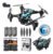 Drone Zll K12max com câmera dupla 8k preta de 2,4 GHz e 3 baterias