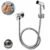 Ducha Higiênica Soft Inox Chuveirinho Completa 100% Metal 1/4 De Volta Cromada Cromado Brilhante