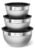 Electrolux Kit Bowls Tigelas Em Inox Com Tampa Plástica 3 Unidades Utensílios Domésticos De Cozinha