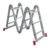 Escada Multifuncional Alumínio Extensível 4×3 Botafogo ESC0292 3.35m 12 Degraus Cor Prateado