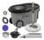 Esfregão Mop 360° Balde Inox Com Rodas Microfibra 16 Litros Cabo Longo Alça Cinza Tbbl04 The Black Tools