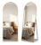 Espelho Arco Oval Corpo Inteiro 162×52 Moldura Dourada Chão