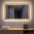 Espelho Led Retangular Touch 3 Cores Desembaraçador 80x60cm