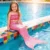 Fantasia Infantil De Carnaval Ariel C/ Cauda De Sereia E Top