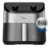 Fritadeira Air Fryer 5,5l Widemax Com Interior De Alumínio 1900w Midea Preto 127v