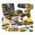 Furadeira Impacto 2 Bateria 21v + Kit Combo Maleta 147 Peças