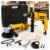 Furadeira Nakasaki 1000w Com Maleta E Esmerilhadeira Amarelo 220v 50/60 Hz