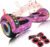 Hoverboard Skate Elétrico Roxo 6,5 Polegadas Bluetooth Cores