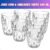 Jogo 6 Copos Vidro Diamante Grosso Resistente Oferta Ms Variedades 300ml