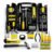 Jogo De Ferramentas 200 Peças Com Chaves De Precisão E Allen Kit Com Maleta Resistente – Titanium Platina Amarelo/preto