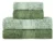 Jogo de Toalhas Buddemeyer Atena Verde/Verde Claro 4 Peças | Frete Grátis