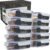 Kit 10 Pote De Vidro Marmita Hermético 640ml Freezer Fitness Azul-escuro