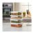 Kit 10 Potes Vidro 640ml Hermético Marmita Microodas Freezer