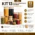 Kit 13 Potes Vidro Herméticos Vitrex com Tampa Bambu Frete Grátis
