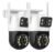 Kit 2 Camera Segurança A31 Icsee Prova D’agua Lente Dupla Cor Branco/preto Estary Shop