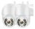 Kit 2 Câmeras de Segurança iCSee A8 PTZ Wi-Fi com Visão Noturna para Exterior e Interior G.Eye