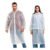Kit 2 Capa De Chuva Reforçada Pvc Transparente Resistente Transparente Único