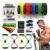 Kit 20 Itens Esportivos Para Treino Em Casa Academia Fitness Funcional Com Elásticos Extensor Puxadores Massageador… Colorido