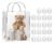 Kit 20 Plástico Pvc Para Presente Com Alça E Botão 20x20x8cm