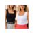 Kit 3 Blusas Regata Feminino Decote Quadrado Alça Grossa