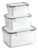 Kit 3 Organizadores Geladeira Alimentos Vegetais Com Tampas