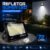Kit 3 Refletores LED 200W VERUNTO Branco Frio IP67 Alumínio