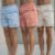 Kit 3 Short Masculino Mauricinho Linho Bermuda Praia Verão
