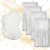 Kit 4 Cortina Metalizada Festa Fita Decoração Painel Franja Branco