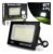 Kit 4 Holofote Refletor Super Led 300w Luminária Cor Da Luz Branco Frio 6500k Ip67 Bovolt Preto 127/220v
