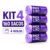 Kit 4 Rolos Saco Lixo Perfumado Lavanda 10l 160 Sacos