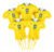 Kit 5 Balão Metalizados Camisa 10 Brasil Futebol Copa Festa Amarelo