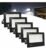 Kit 5 Refletor Smd Led Koales 200w Prova Dágua Carcaça Preto Luz Branco-frio 127/220v