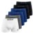 Kit 6 Cuecas Boxer Box Classic Poliamida Original Reebok Sortidas Liso G