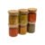 Kit 6 Potes Vidro 200ml Porta Tempero Hermético Tampa Bambu