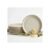 Kit 6 Pratos Rasos Porcelana Bege Rústico 27cm Premium Bege Lisa