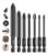 Kit 7 Brocas De Titanio Liga Dura Universal Fura Tudo