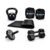 Kit Caneleira 5kg+halter 04kg+colchonete+roda+kettlebell
