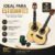 Kit Cavaquinho Acústico Dc Music Natural Estudante Iniciante Com Afinador Digital E Palheta Para Samba Pagode Chorinho