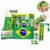 Kit Copa 2026 Brasil Torcedor Com 12 Itens, Bandeira, Óculos, Cachecol, Buzina, Pulseira E Acessórios Para Festa, Jogos, Torcida E Comemoração Em Casa Para Casa E Eventos – Mão Santa Amarelo