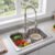 Kit Cuba Gourmet E Torneira Monocomando Para Bancada De Aço Inox 60×42 Cm Escovado Winda Prateado