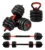 Kit Halteres E Anilhas Ajustáveis Kettlebell Academia Fit Original