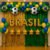 Kit Decoração Seleção Brasil Copa Do Mundo Balões Torcida