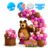 Kit Festa Masha e o Urso Frete Grátis – Arco 150 Balões