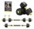 Kit Halteres 3 Em 1 Ahead Sports 40kg Ajustável Preto Original