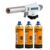 Kit Maçarico Acendimento Automático C/ 3 Refis Gás 227g