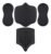 Kit Placas Premium Pós Cirurgia 3d Hd Abdômen Flancos Costas