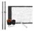 Kit Poste Mastro Beach Tennis Com Postes, Rede, Fita E Corda