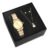 Kit Relógio Feminino Dourado Saint Germain Original Luxo Oferta