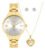 Kit Relógio Condor Feminino Dourado Co2035nto/k4k Dourado Prata